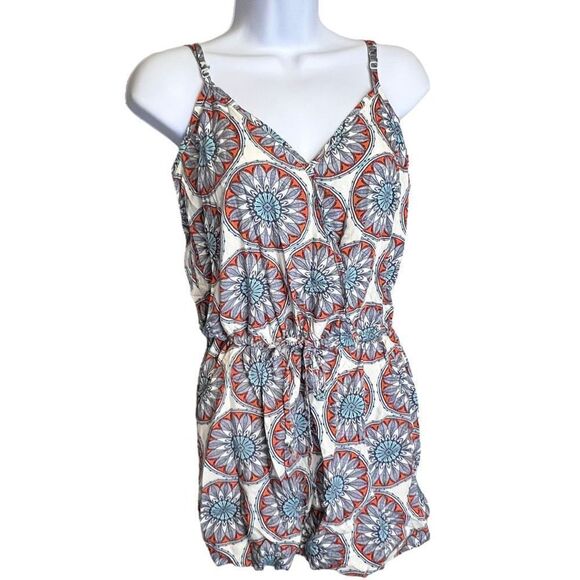 Women’s Banana Republic Jumper Playsuit-Romper Geometrical Summer sz Small - Picture 6 of 12